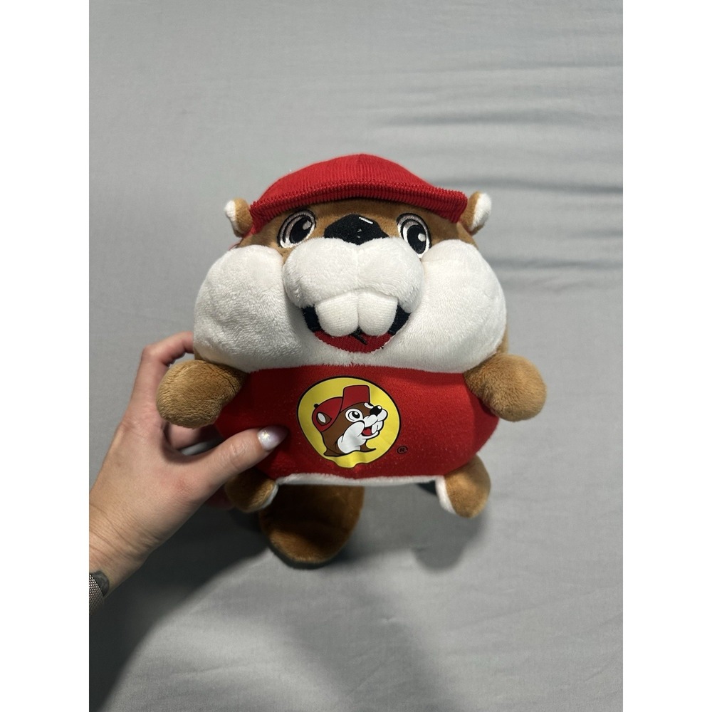 Buc-ee's Beaver Plush Stuffed Animal Gas Station Mascot ~7" Round Buck Teeth